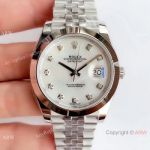 Noob Factory V3 Rolex Grade 1 Datejust II 41mm Ss White MOP Dial Watch